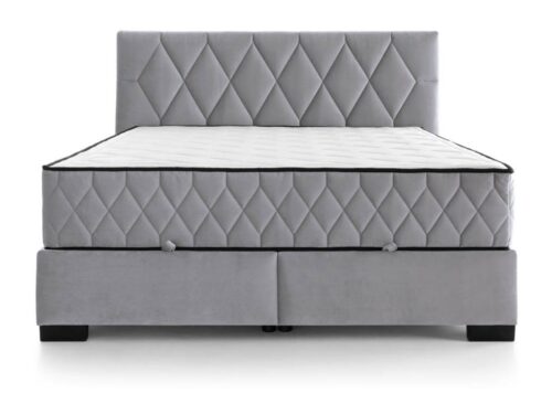 Reve kontinentinė lova 160×200 su daiktadėže, pilka