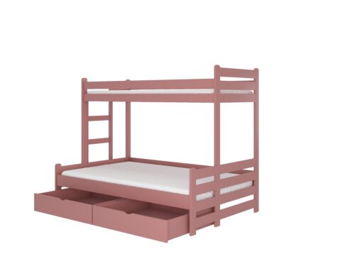 BENITO trivietė dviaukštė lova 200×80 pušis ADRK