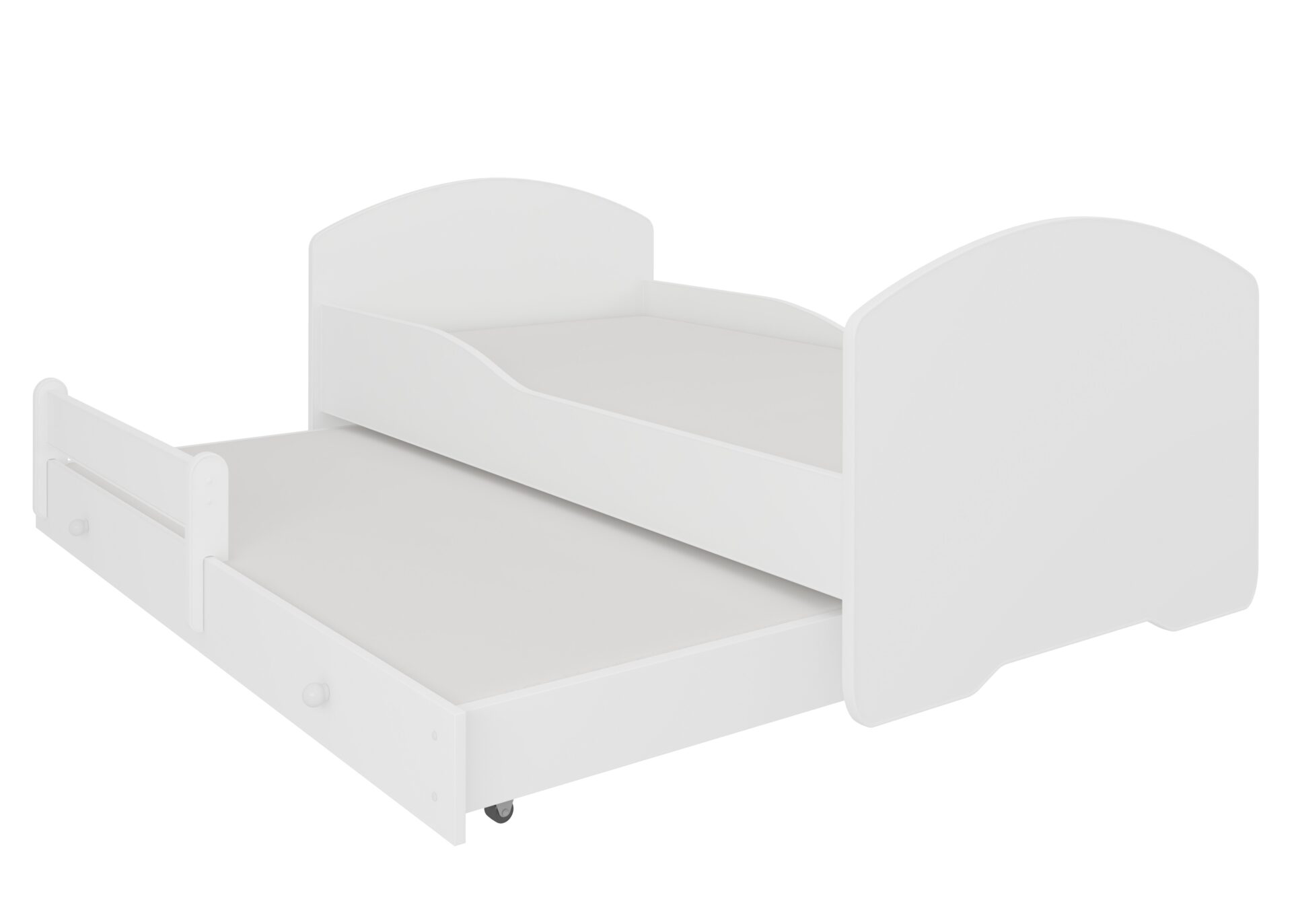 Dvigulė lova su čiužiniais PEPE II 160x80 balta ADRK