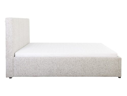 Minkšta lova su daiktadėže ir rėmu TRIPO 180×200 smėlio spalvos