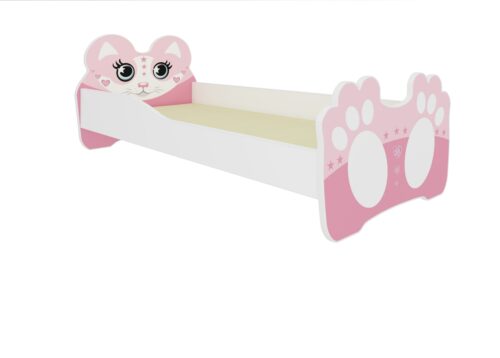 Lova su čiužiniu BEAR PINK 140×70 Pušis ADRK
