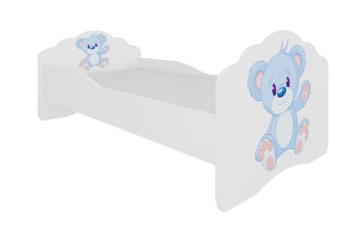Lova su čiužiniu CASIMO BLUE BEAR 160×80 balta ADRK