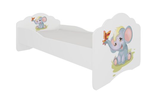 Lova su čiužiniu CASIMO ELEPHANT 160×80 balta ADRK