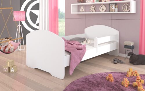 Lova su čiužiniu ir karnizu PEPE 160×80 balta ADRK