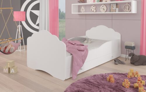 Lova su čiužiniu ir stalčiumi CASIMO 160×80 balta ADRK