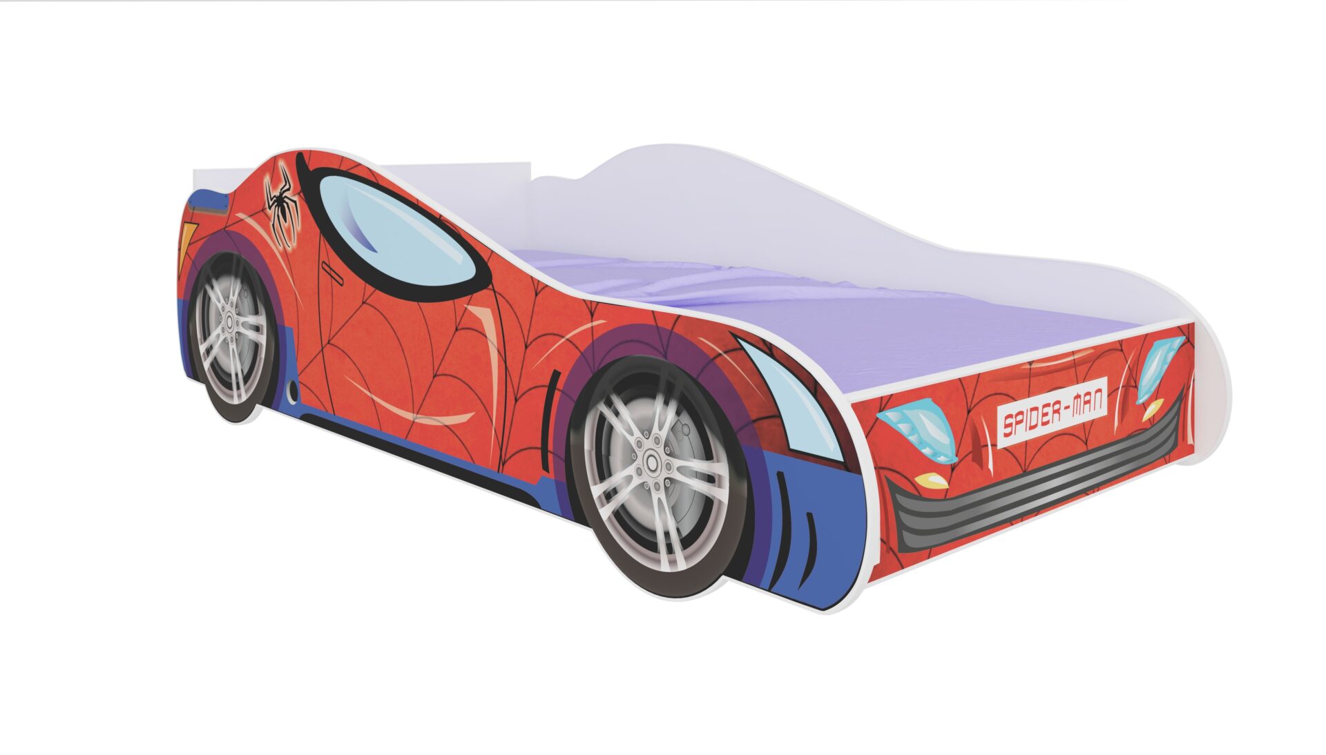 Lova su čiužiniu SPIDER 160x80 raudona ADRK