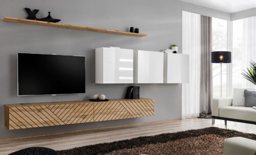 Sieninė spintelė „Switch VII“ (wotan/balta ASM)