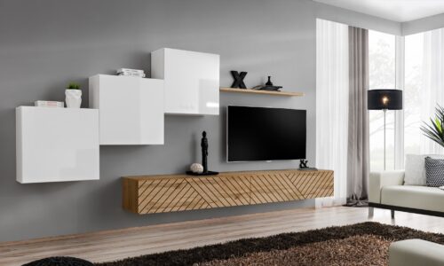 Sieninė spintelė „Switch X“ balta/wotan ASM