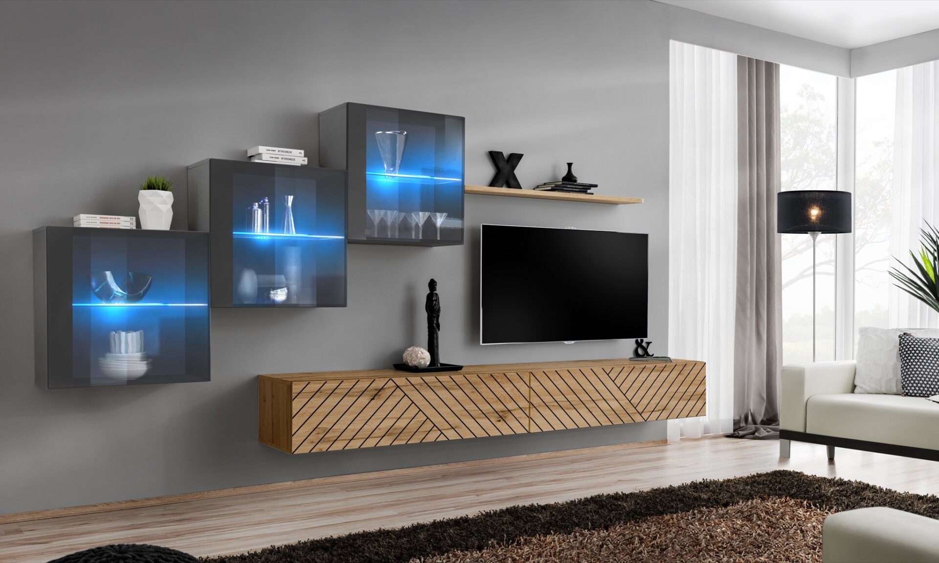 Sieninis jungiklis XX grafito/Wotano ASM