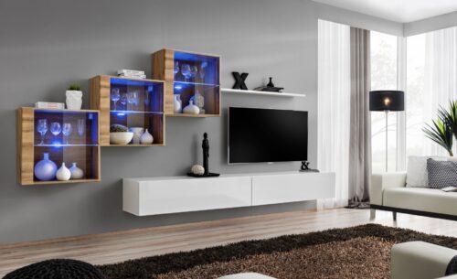 Sieninė spintelė „Switch XX“, balta, ASM