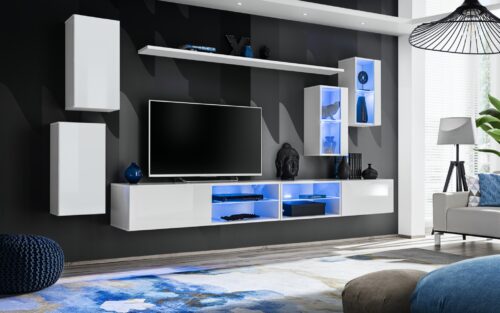 „Switch XXV“ sieninė spintelė, balta ASM