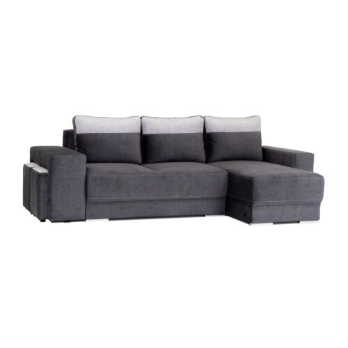 Larson kampinė sofa su pufais