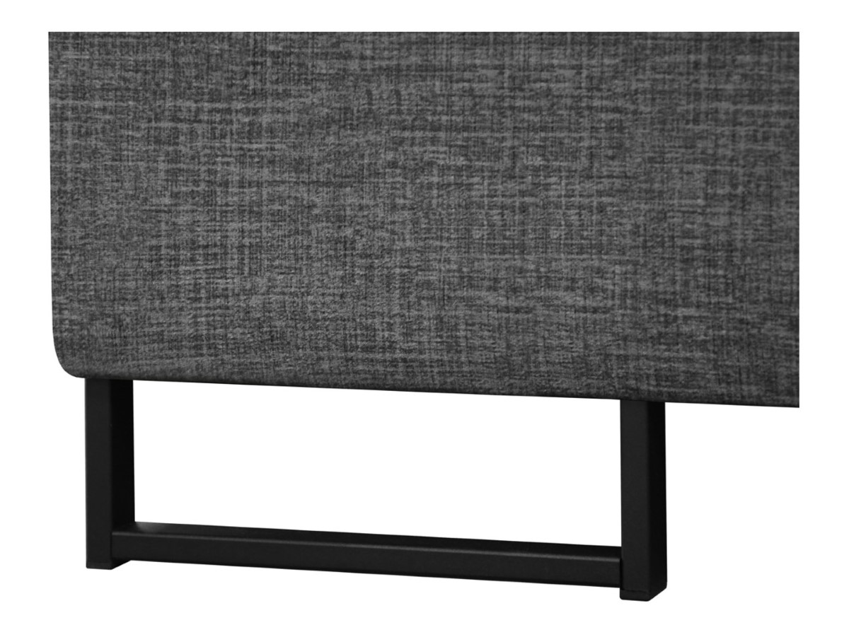 Aragon kairinė kampinė sofa su reguliuojamu galvos atlošu ir sėdyne, pilka — изображение 4