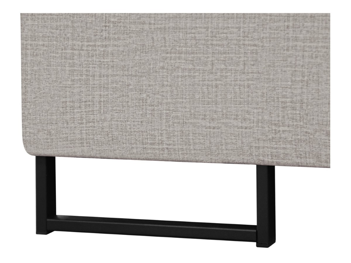 Aragon kairinė kampinė sofa su reguliuojamo aukščio galvos atrama ir sėdyne, smėlio spalvos — изображение 4