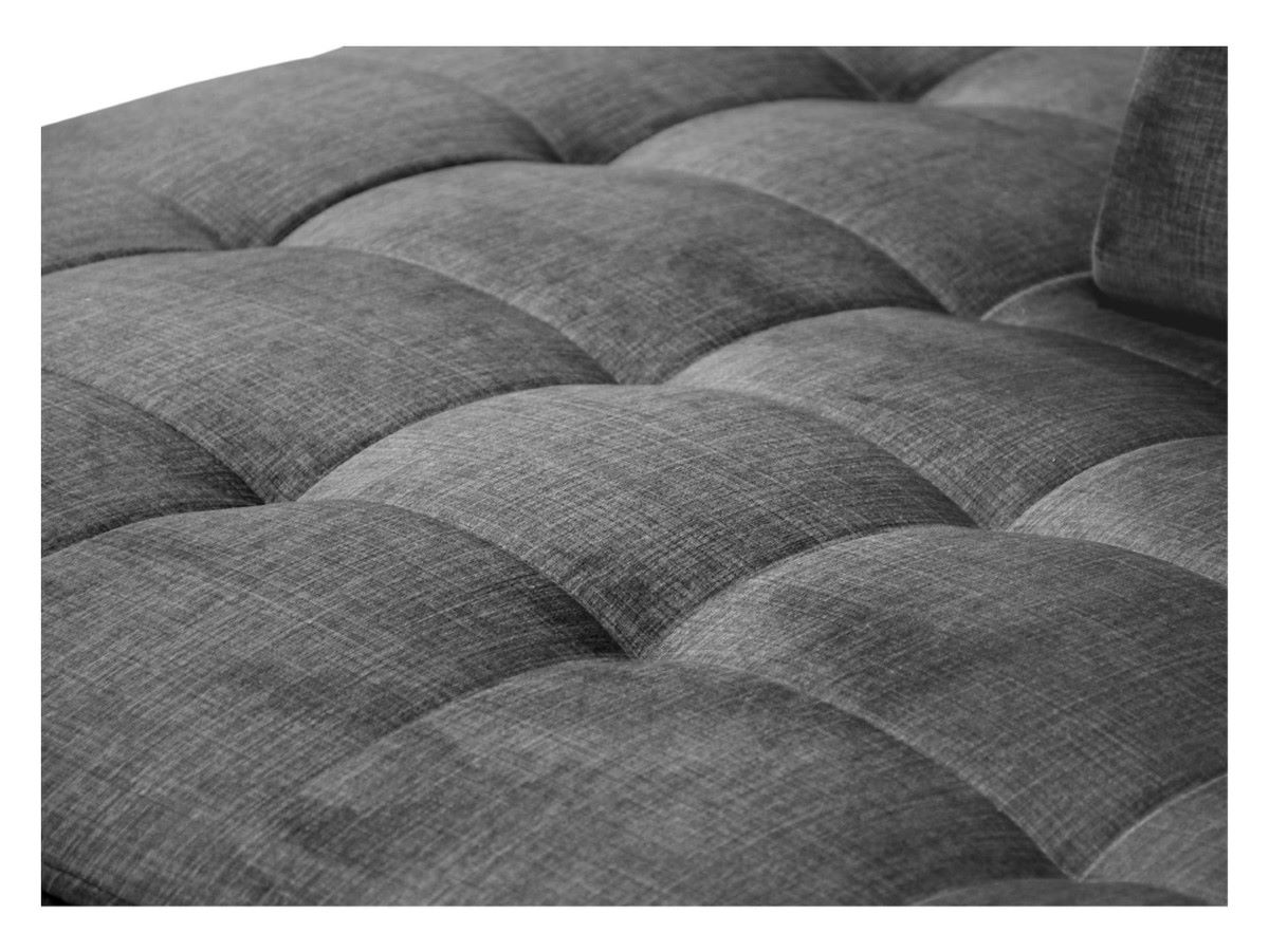 Aragon kairinė kampinė sofa su reguliuojamu galvos atlošu ir sėdyne, pilka — изображение 3