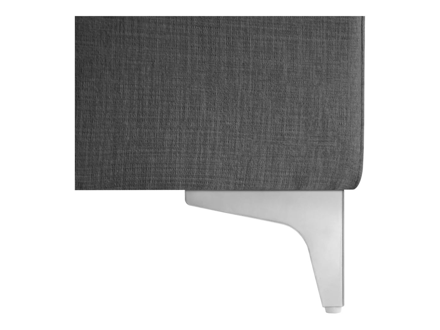 Ariado kairinė kampinė sofa, išskleidžiama, su skyriumi ir reguliuojamu atlošu, aksominė pilka — изображение 3