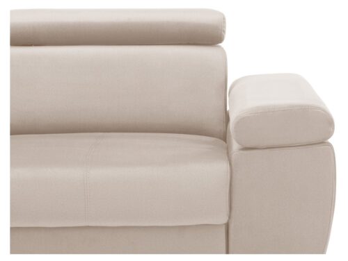 Kairysis išskleidžiamas kampinis sofas su dėžute ant pakeltų kojelių MELLOW Element 17