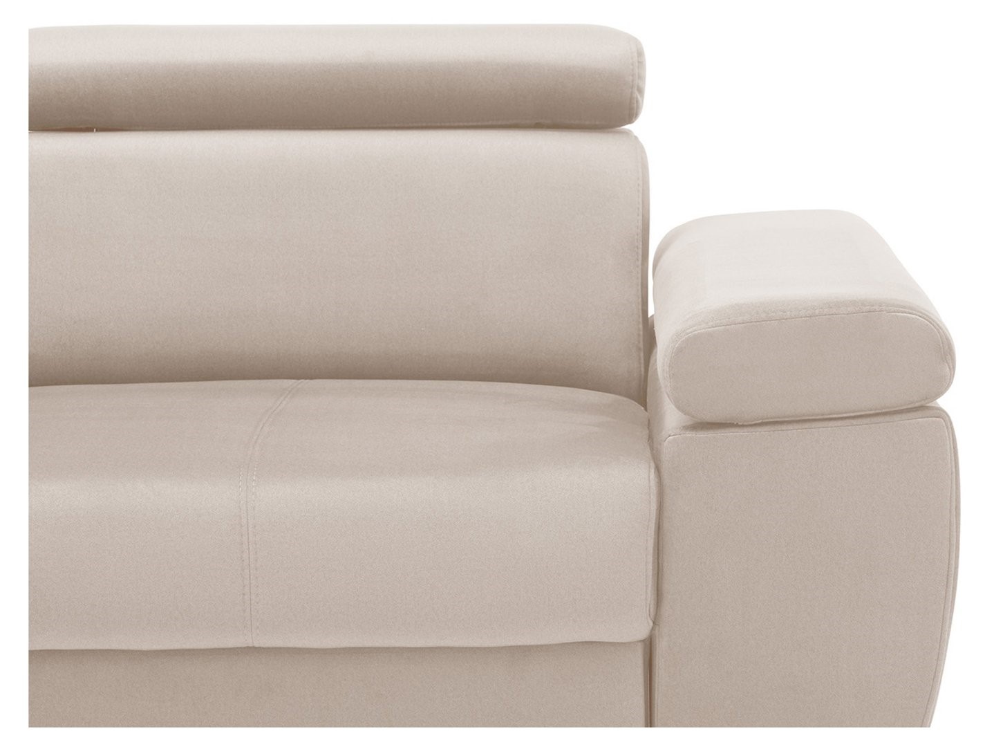 Kairysis išskleidžiamas kampinis sofas su dėžute ant pakeltų kojelių MELLOW Element 17