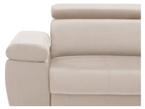 Dešinė išskleidžiama kampinė sofa su dėže ant pakeltų kojelių MELLOW Element 17