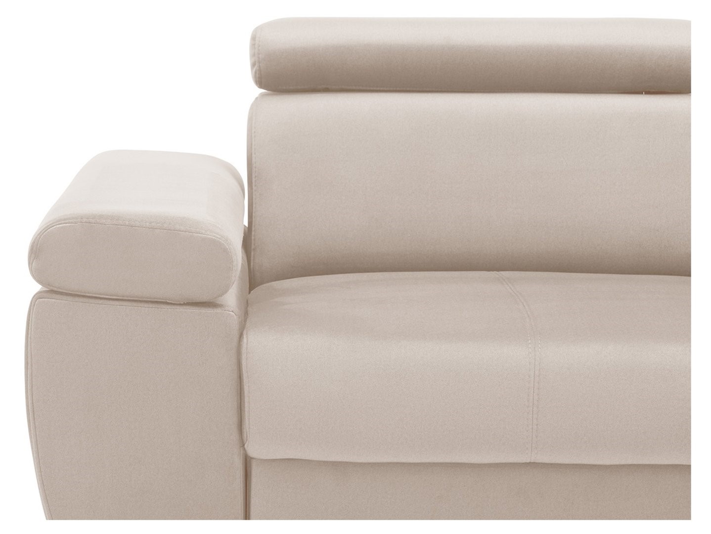 Dešinė išskleidžiama kampinė sofa su dėže ant pakeltų kojelių MELLOW Element 17