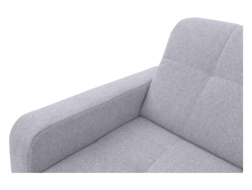 Dešinė išskleidžiama kampinė sofa su daiktadėže LARS pilka