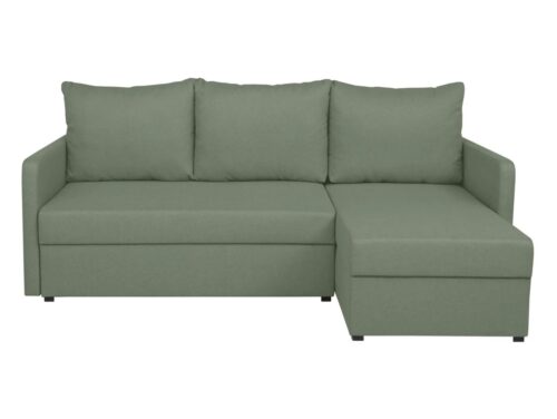 Imros universali išskleidžiama kampinė sofa su žaliu konteineriu