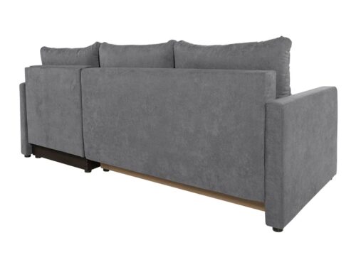 Imros universali išskleidžiama kampinė sofa su daiktadėže, pilka