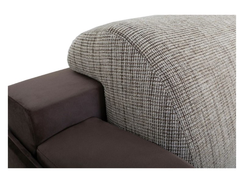 Merin universali kampinė sofa su miegojimo funkcija ir 2 indais, ruda