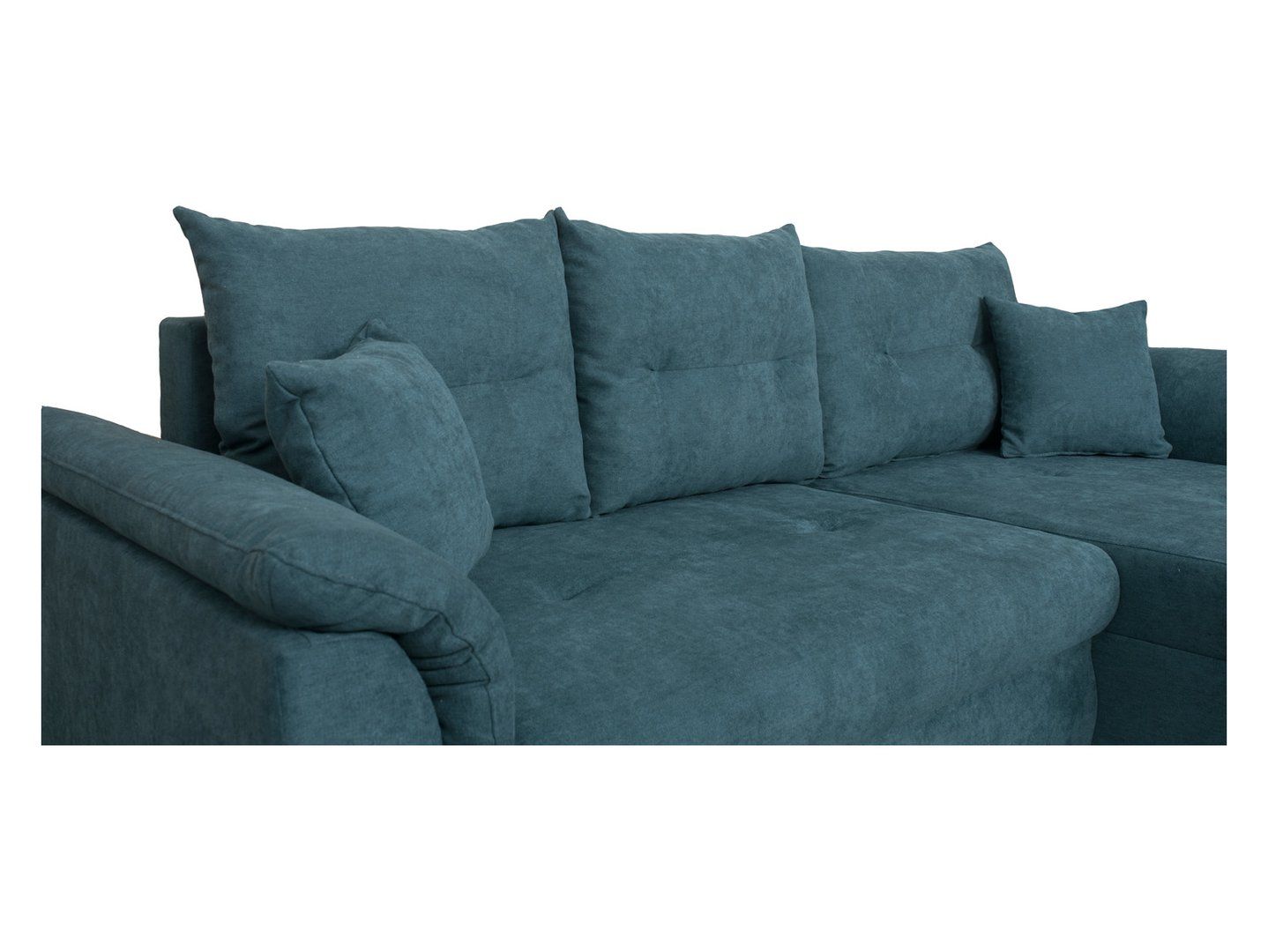 Universali išskleidžiama kampinė sofa su indeliu CATANIA turkio spalvos