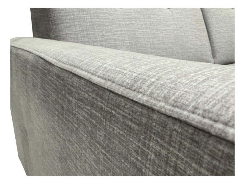 Narożnik uniwersalny rozkładany z pojemnikiem LARS welurowy szary