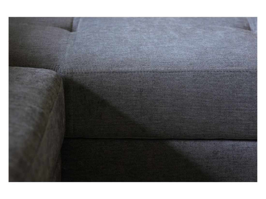 Simba universali kampinė sofa, išskleidžiama su daiktadėže, pilka