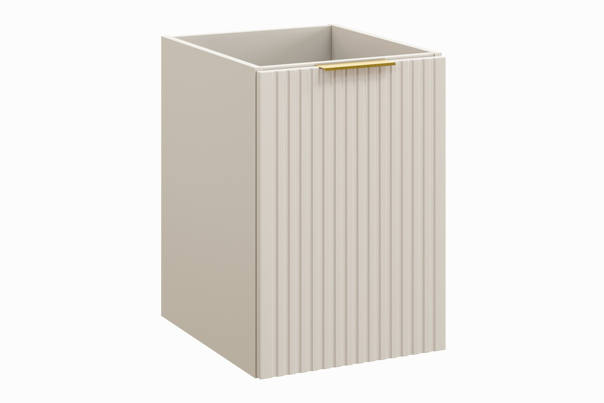 Adel kašmyro spintelė po stalviršiu, 40 cm, 1 durelėmis ir skalbinių krepšiu