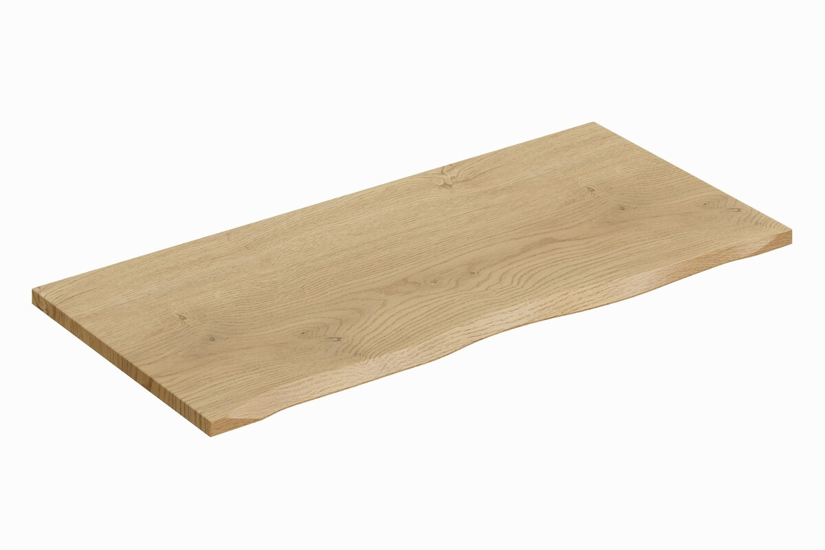 Vonios stalviršis, 100 cm, natūralus ąžuolas „Cremona“, natūralaus ąžuolo spalvos