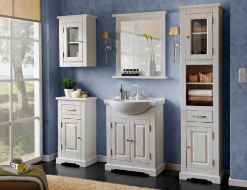 Mediniai vonios kambario baldai Romantic 65