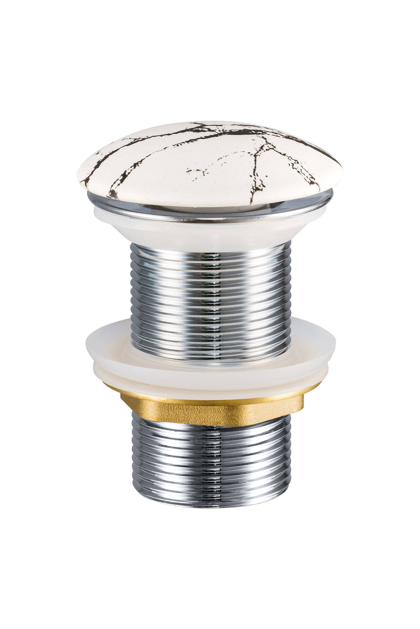 Praustuvo kamštis LENA-MW17 matinės baltos spalvos