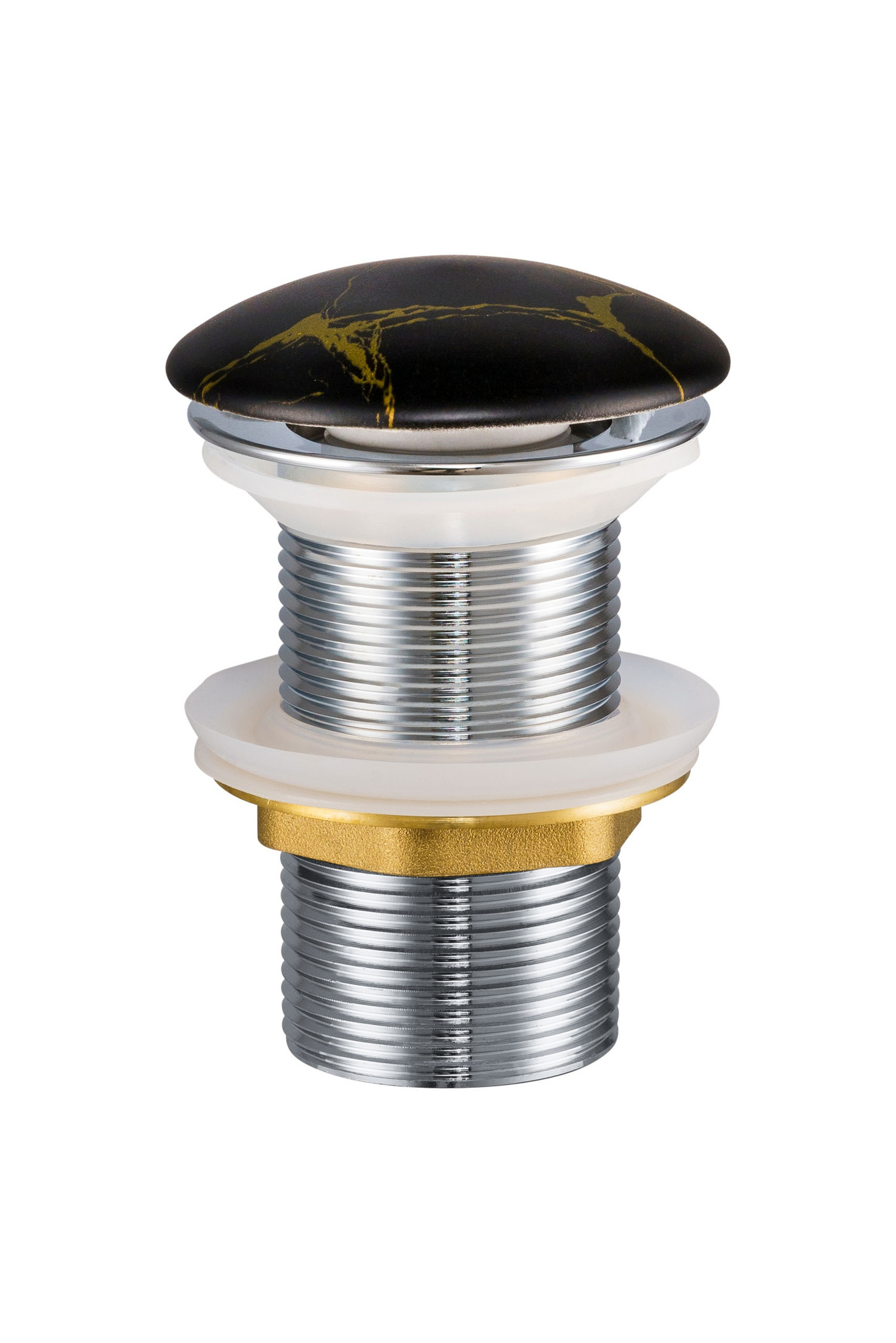 MONA-MB12 praustuvo kištukas, matinės juodos spalvos