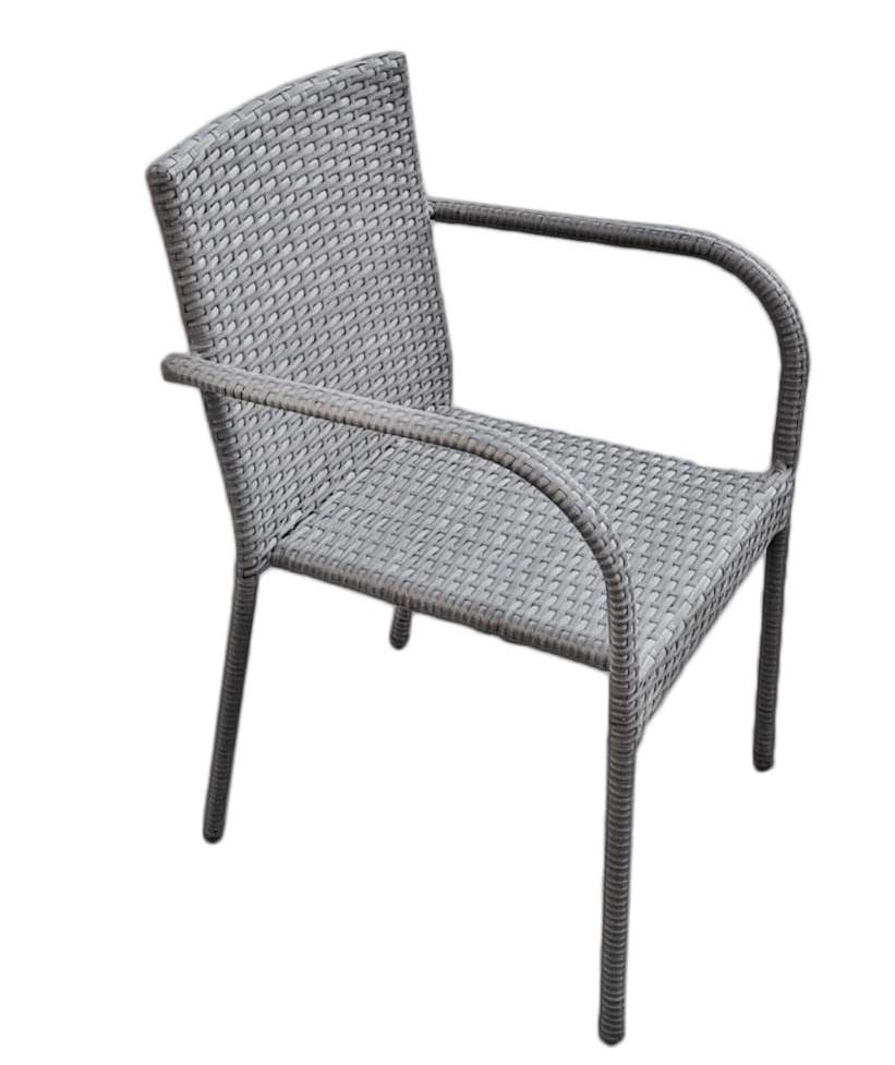 Sottile sodo kėdė 43x40 cm pilka funkcionali rotango kėdė klasikinio ir patogaus dizaino puikus pasirinkimas sodui