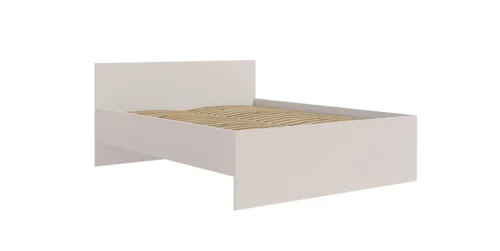 „Maxione“ lova 160×200 cm, smėlio spalvos, tobula lova minimalistinio išdėstymo mėgėjams, aukšta patogi galvos atrama