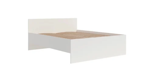 „Maxione“ lova, 160×200 cm, balta, tobula miegamojo lova minimalistinio išdėstymo mėgėjams, aukštas ir patogus galvūgalis