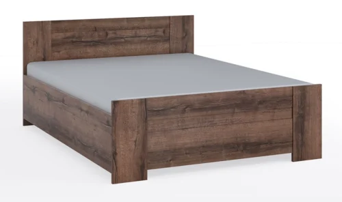Riko lova 160×200 cm su patalynės dėže, vienuolyno ąžuolas, tobula lova miegamajam, kraštai apdailinti ABS fanera, nesenstantis dizainas