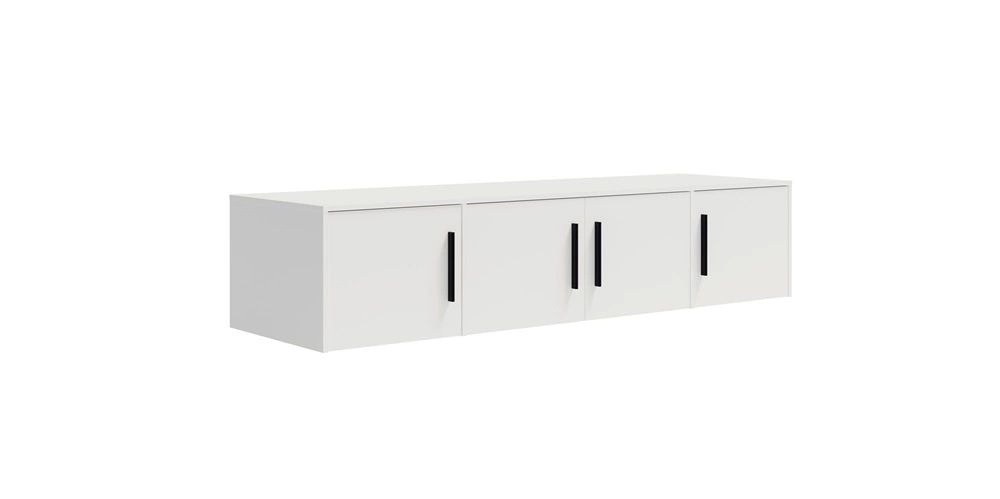 „Maxione“ spintos prailginimas, 198 cm, balta, funkcionali spintelė, padidins erdvę drabužiams, batams ir aksesuarams laikyti