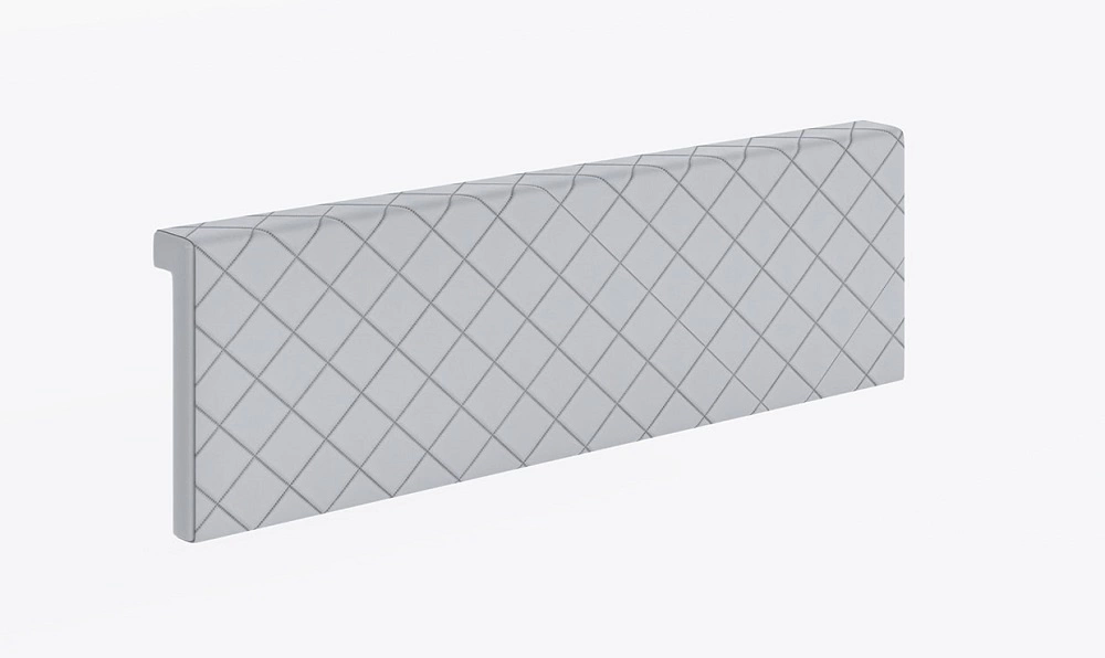 Rico lovos galvūgalio užvalkalas, baltas, funkcionalus ir patogus lovos papildymas, dygsniuotas galvūgalis