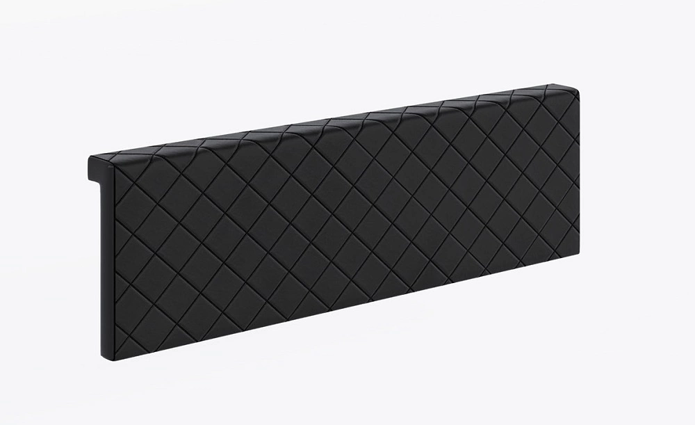 Rico lovos galvūgalio užvalkalas, juodas, funkcionalus ir patogus lovos papildymas, dygsniuotas galvūgalis