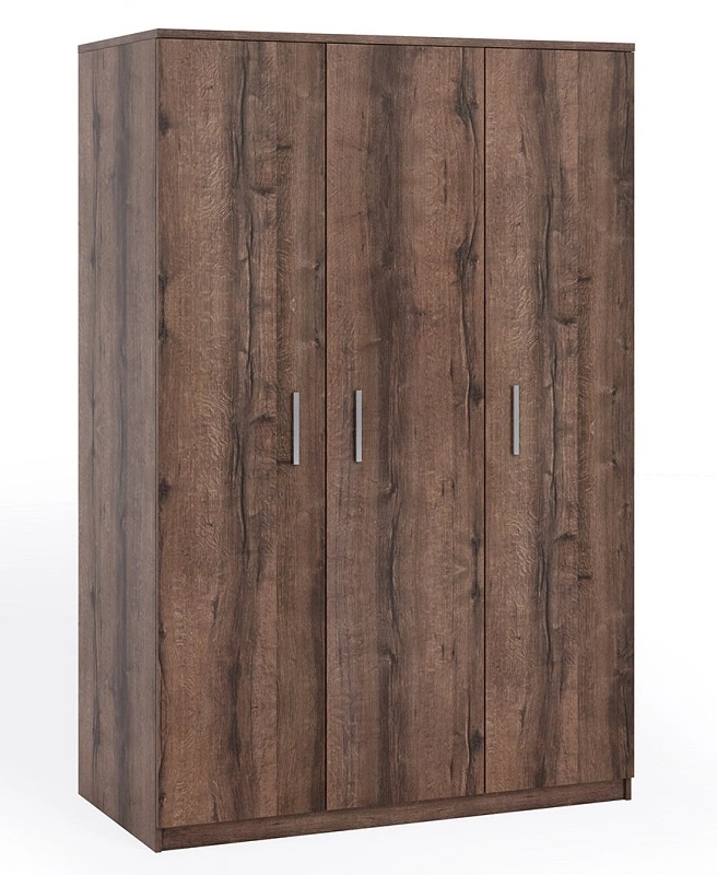 „Rico“ spinta, 135 cm, vienuolyno ąžuolo spalvos, funkcionalus baldas, klasikinės formos, ideali spinta miegamajam ar prieškambariui