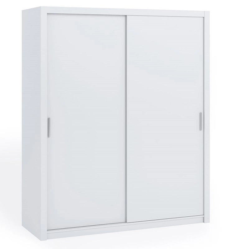 „Rico“ stumdoma spinta, 180 cm, balta, funkcionalus baldas, klasikinės formos, ideali spinta miegamajam, persirengimo kambariui ar prieškambariui