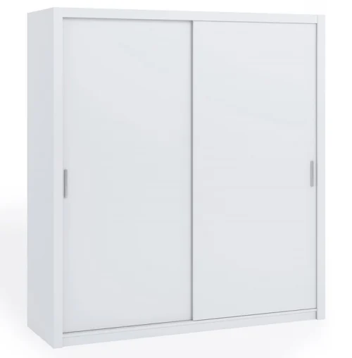 „Rico“ stumdoma spinta 200 cm balta erdvi spinta miegamajam, persirengimo kambariui ar prieškambariui, klasikinės formos su geometrinėmis formomis