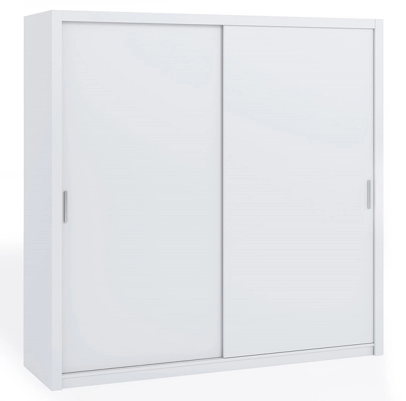 „Rico“ stumdoma spinta 220 cm balta erdvi spinta miegamajam, persirengimo kambariui ar prieškambariui, klasikinės formos su geometrinėmis formomis