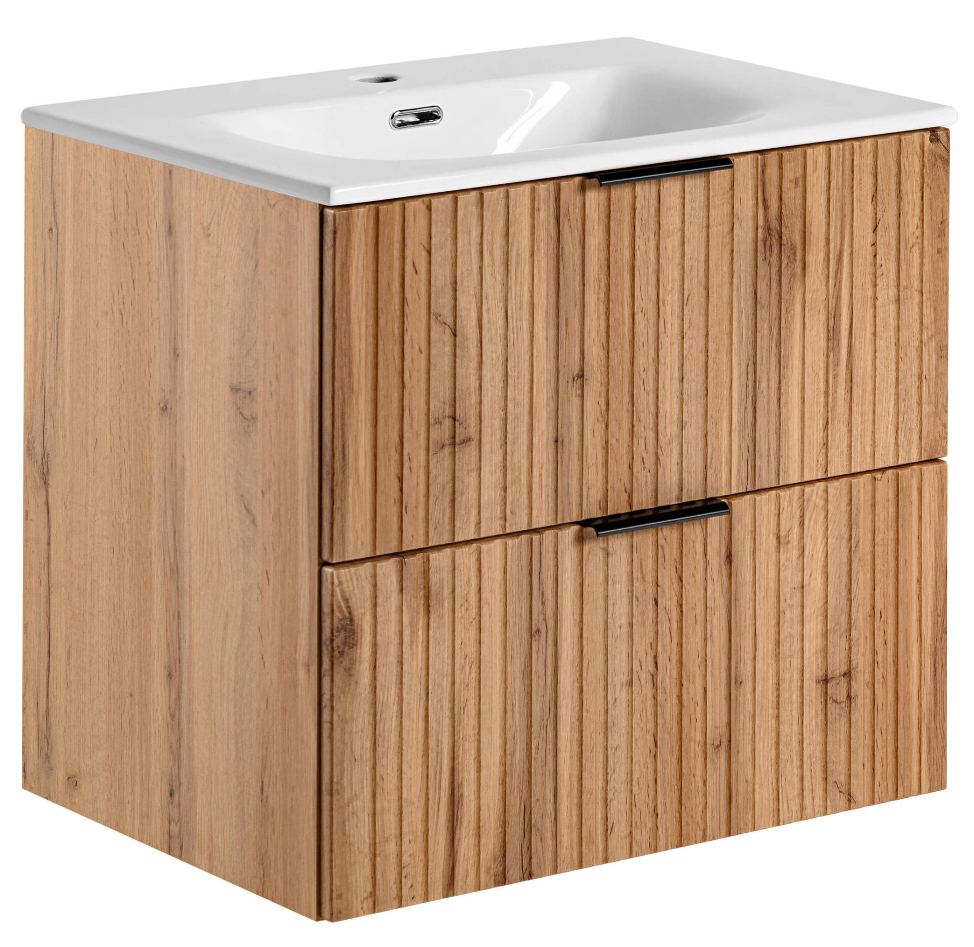 60 cm ADEL ĄŽUOLINĖ spintelė su SKY praustuvu