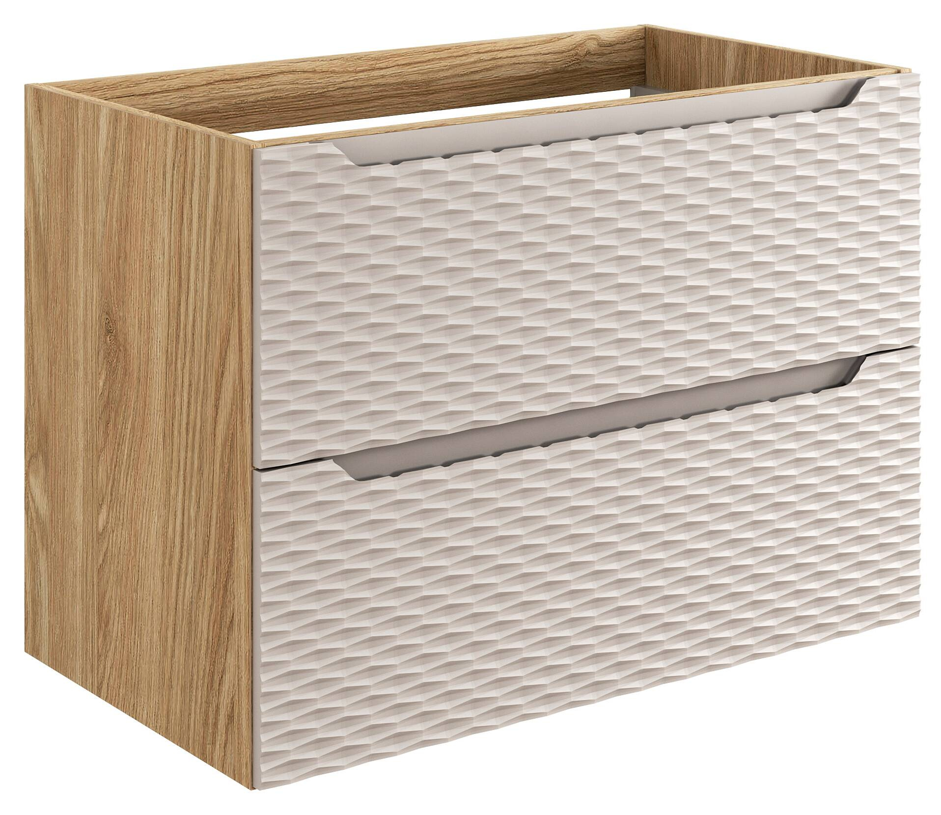 Praustuvo spintelė, 80 cm, vandenyno smėlio spalvos