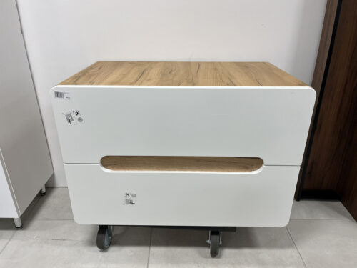 Stalviršio praustuvo spintelė, 80 cm, 2S, Aruba 829, ąžuolo baltumo, blizgi, 01